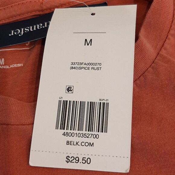 Crown & Ivy Spice Rust Cotton and Green Cast Tee Shirts Bundle of 2 - Picture 3 of 8